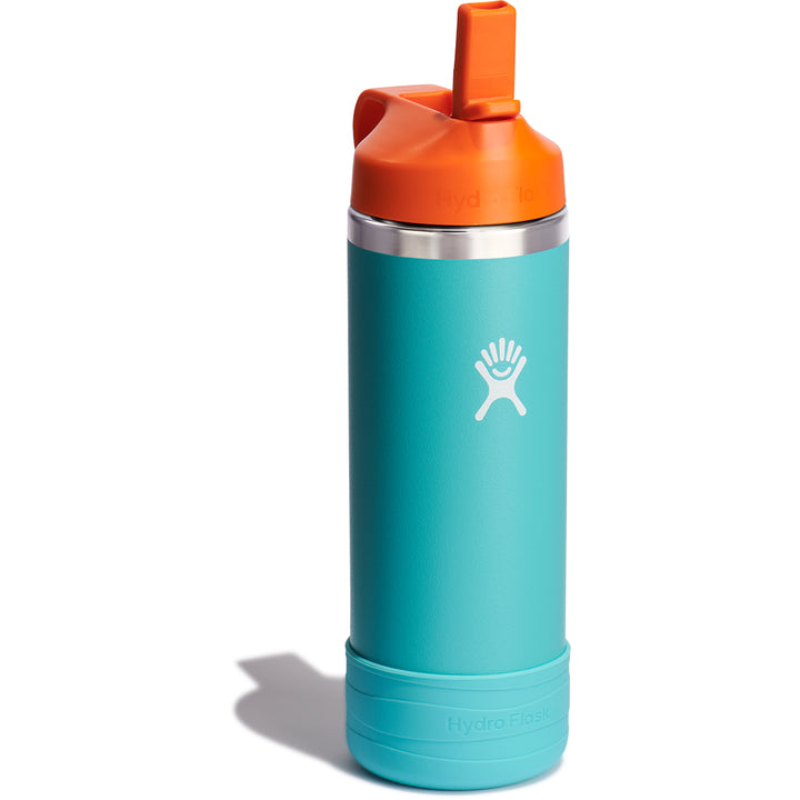 Kid's Wide Mouth Water Bottle with Straw Lid