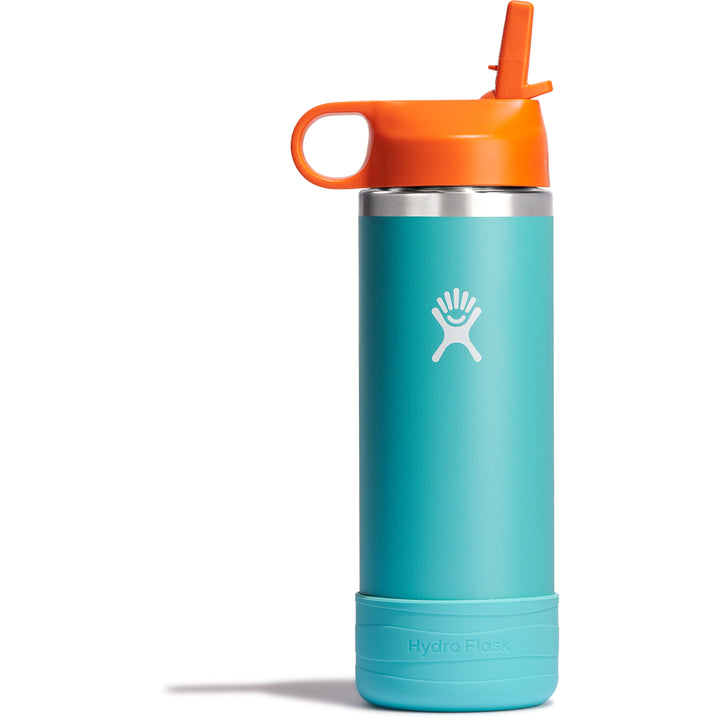 Kid's Wide Mouth Water Bottle with Straw Lid