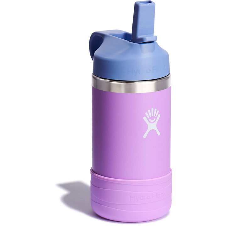 Kid's Wide Mouth Water Bottle with Straw Lid