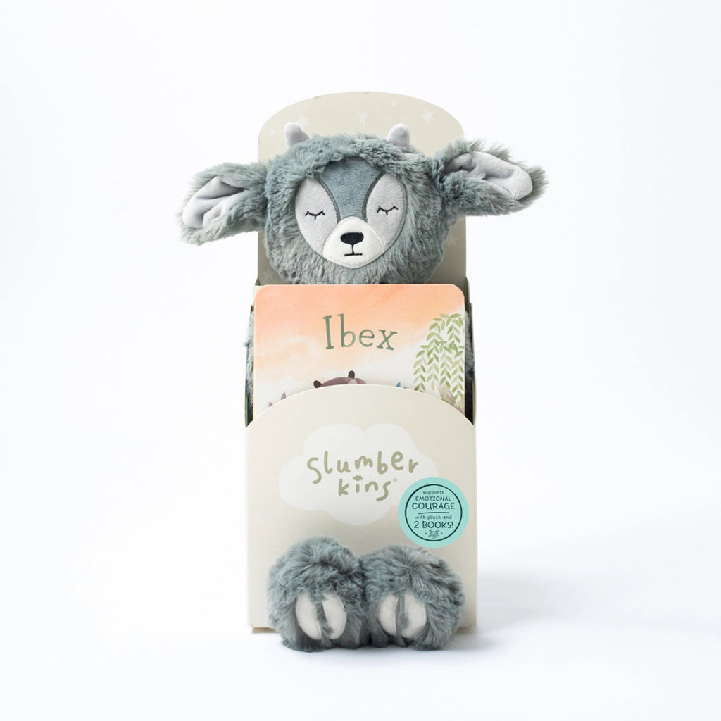 slumberkins ibex stuffed toy with educational book