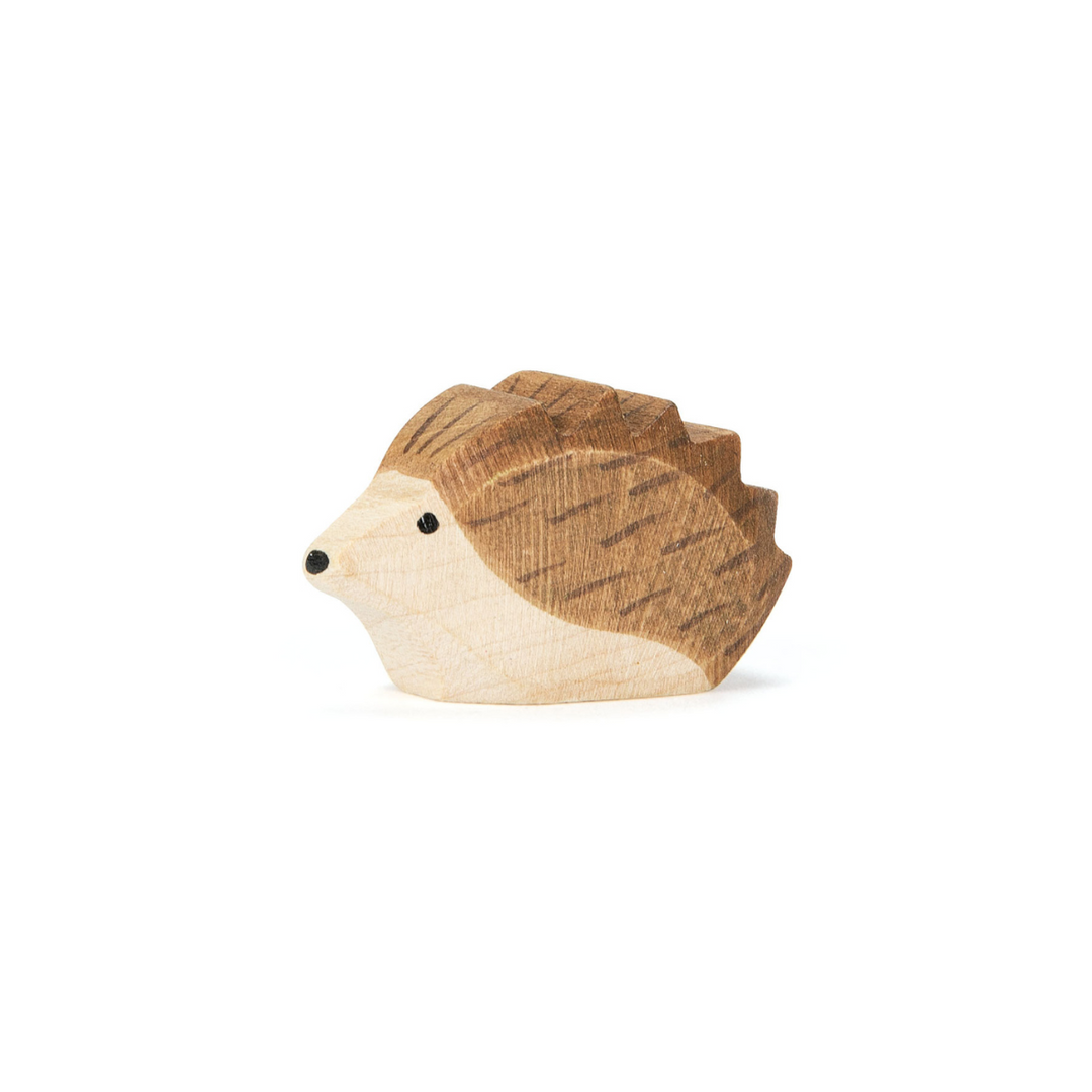 Ostheimer Hedgehog, Small, a hand-carved wooden hedgehog toy made in Germany