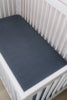 Ultra-soft Charcoal Bamboo Crib Sheet by Mebie Baby durable crib sheet size