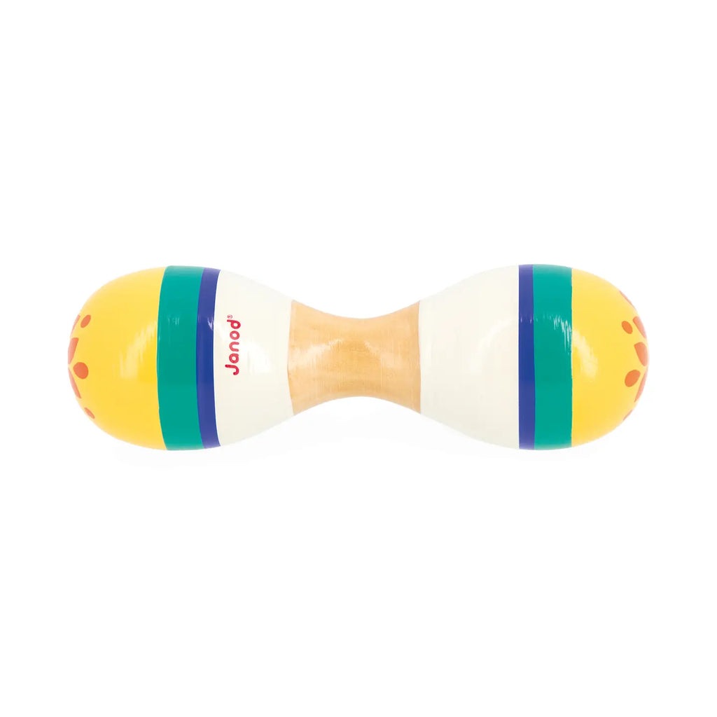 Janod montessori toys double maracas pretend play musical instrument musical toy for toddlers 