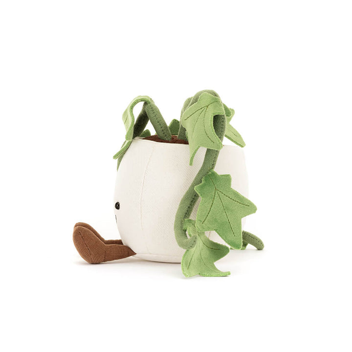 Jellycat Amuseables Ivy side profile plush plant with trailing leaves soft stuffed plant toy nursery decor gift