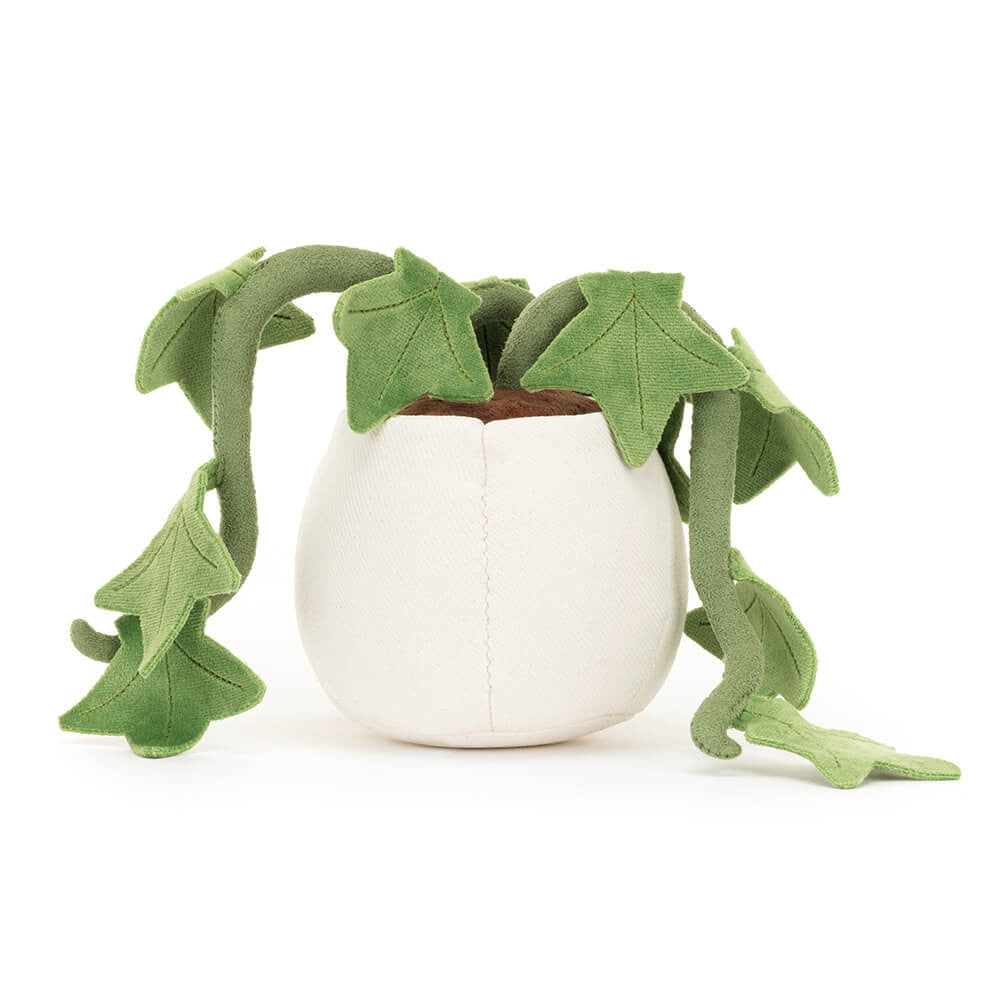 Jellycat Amuseables Ivy back view plush potted ivy plant soft botanical stuffed toy decorative Jellycat collectible