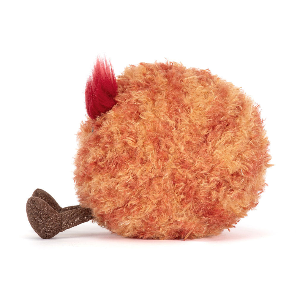 Jellycat Amuseables Planet Mars side view plush planet toy round orange stuffed space character for kids imaginative play