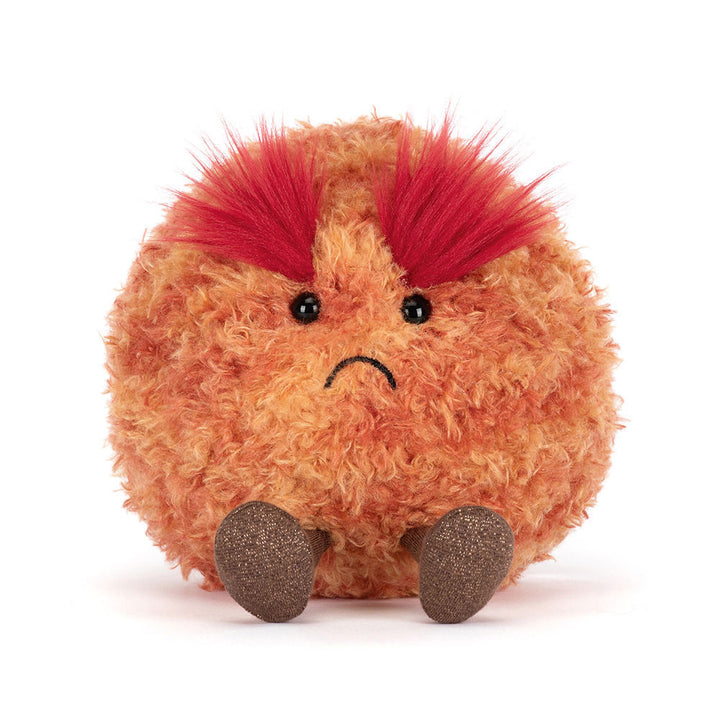 Jellycat Amuseables Planet Mars front sitting pose plush planet toy with face soft stuffed space character kids gift Jellycat collectible
