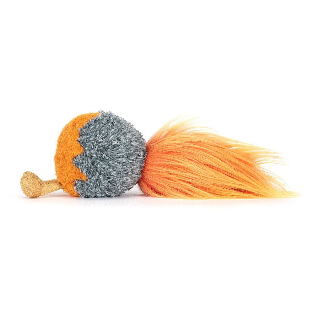 Jellycat Amuseables Space Comet side view plush comet toy with fiery tail soft stuffed space character for kids imaginative play nursery decor