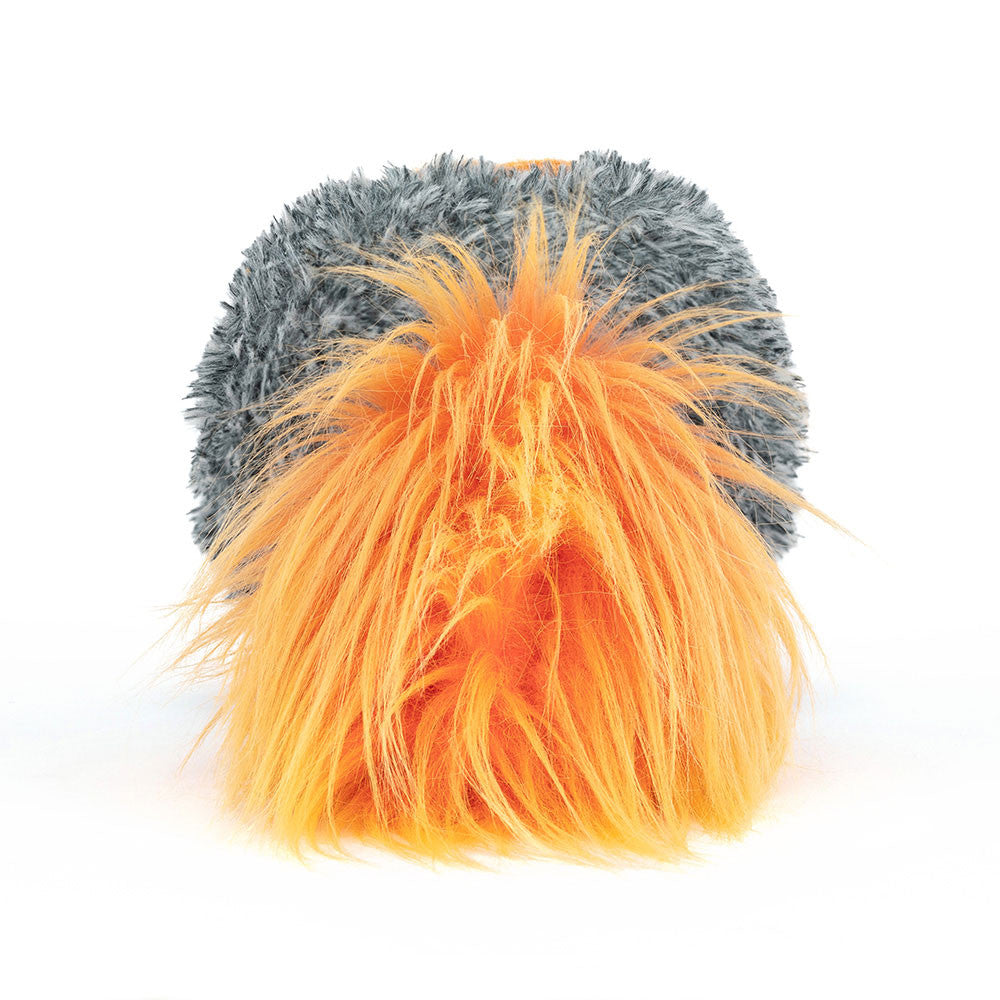 Jellycat Amuseables Space Comet back view plush comet stuffed toy with long flame tail whimsical space themed plush gift