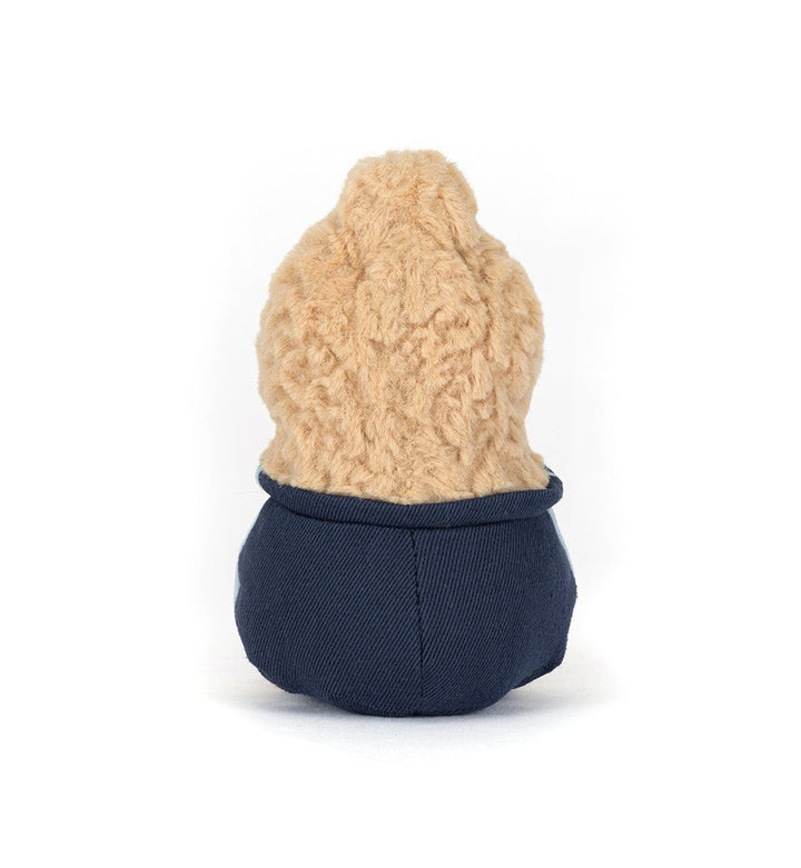 Jellycat Amuseables Peanut Star Student Outfit back view plush peanut stuffed animal school outfit collectible Jellycat toy