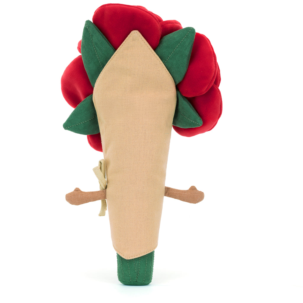 red flower amuseable jellycat rose 