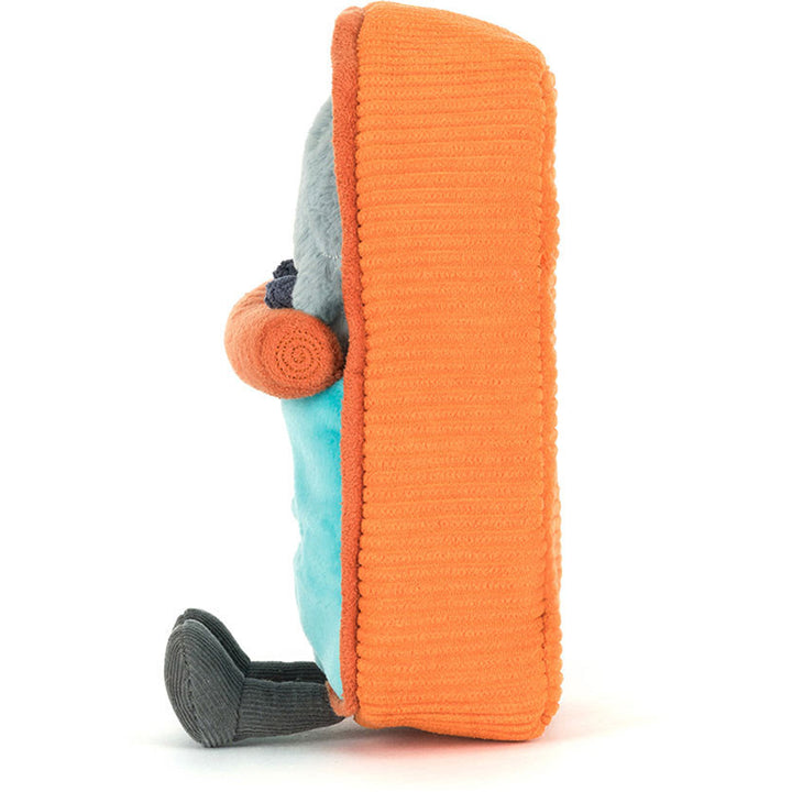 In detailed embroidery, the Jellycat Amuseables Sardine Tin makes a delightful stuffed toy for all ages.