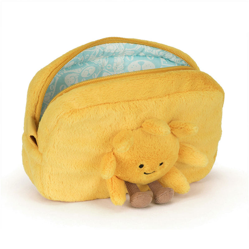 The Jellycat Amuseables Sun Pouch delights with cheerful stuffed animals charm.