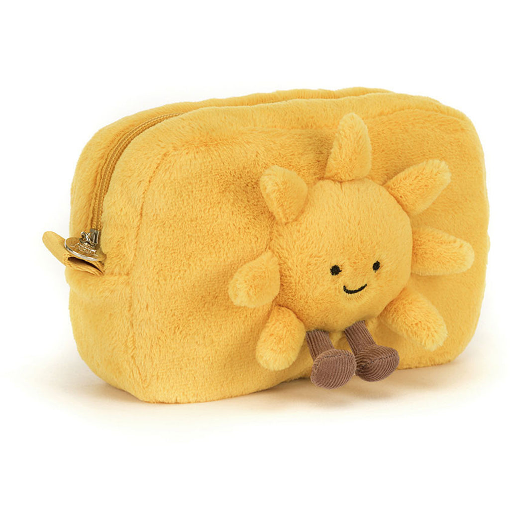 Cuddly Jellycat Amuseables Sun Pouch makes a cheerful stuffed animal accessory.