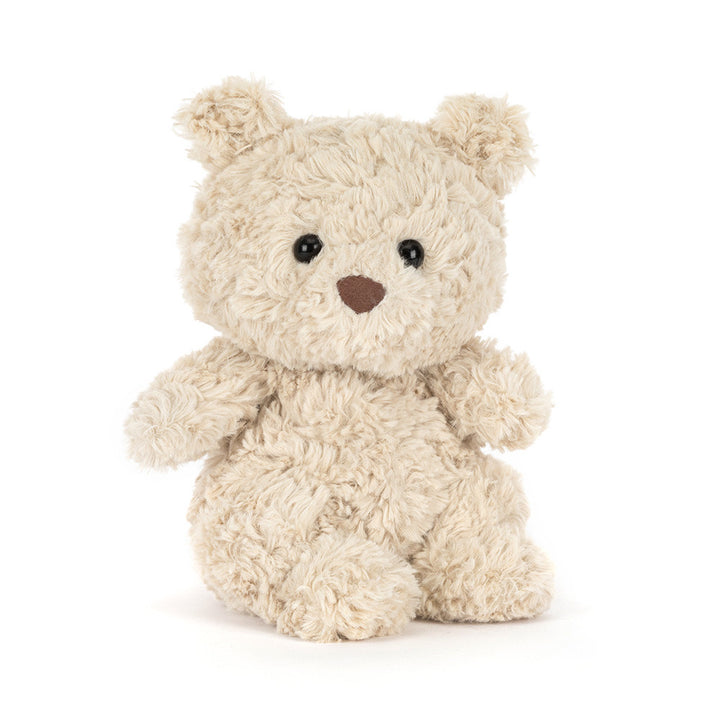 Jellycat Bartholomew Bear Junior plush toy front view soft beige teddy bear stuffed animal classic cuddly kids toy gift
