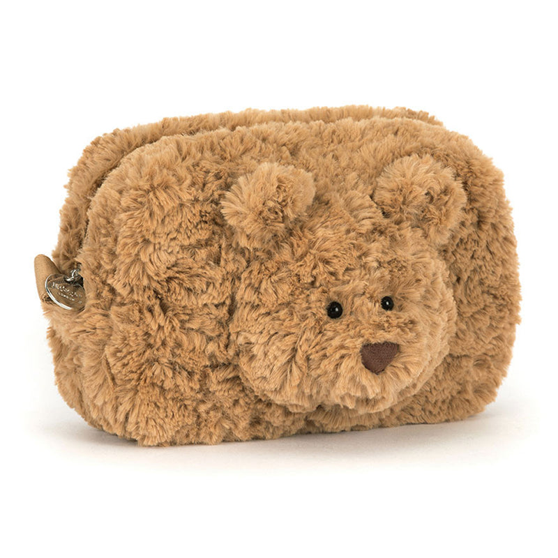 Soft Jellycat Bartholomew Bear Pouch adds charm to any plush toys collection.