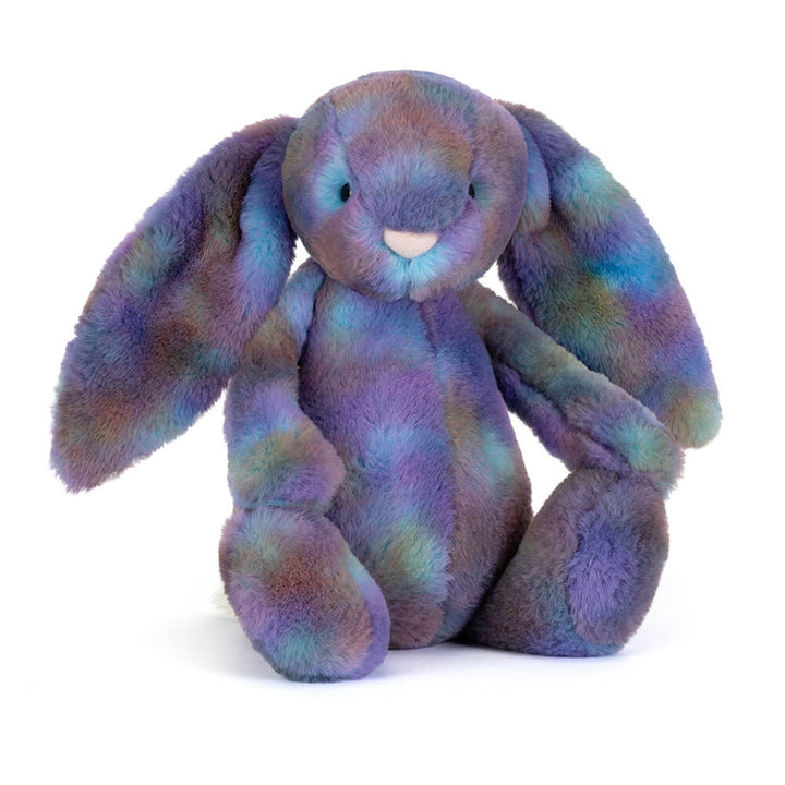 Jellycat Zodihop Luxe Bunny plush toy front view multicolor galaxy bunny stuffed animal soft rabbit plush kids gift nursery decor collectible