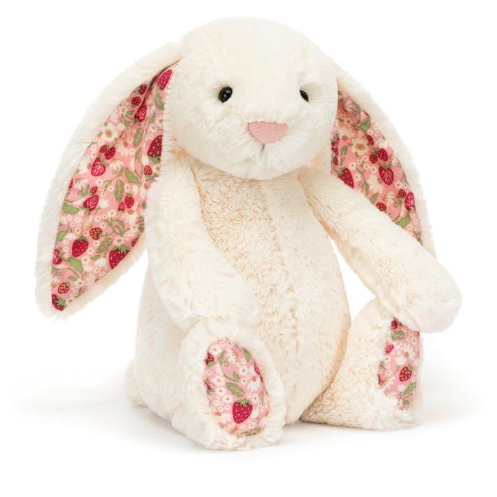 blossom cream berry valentines day jellycat bunny rabbit stuffed animal 