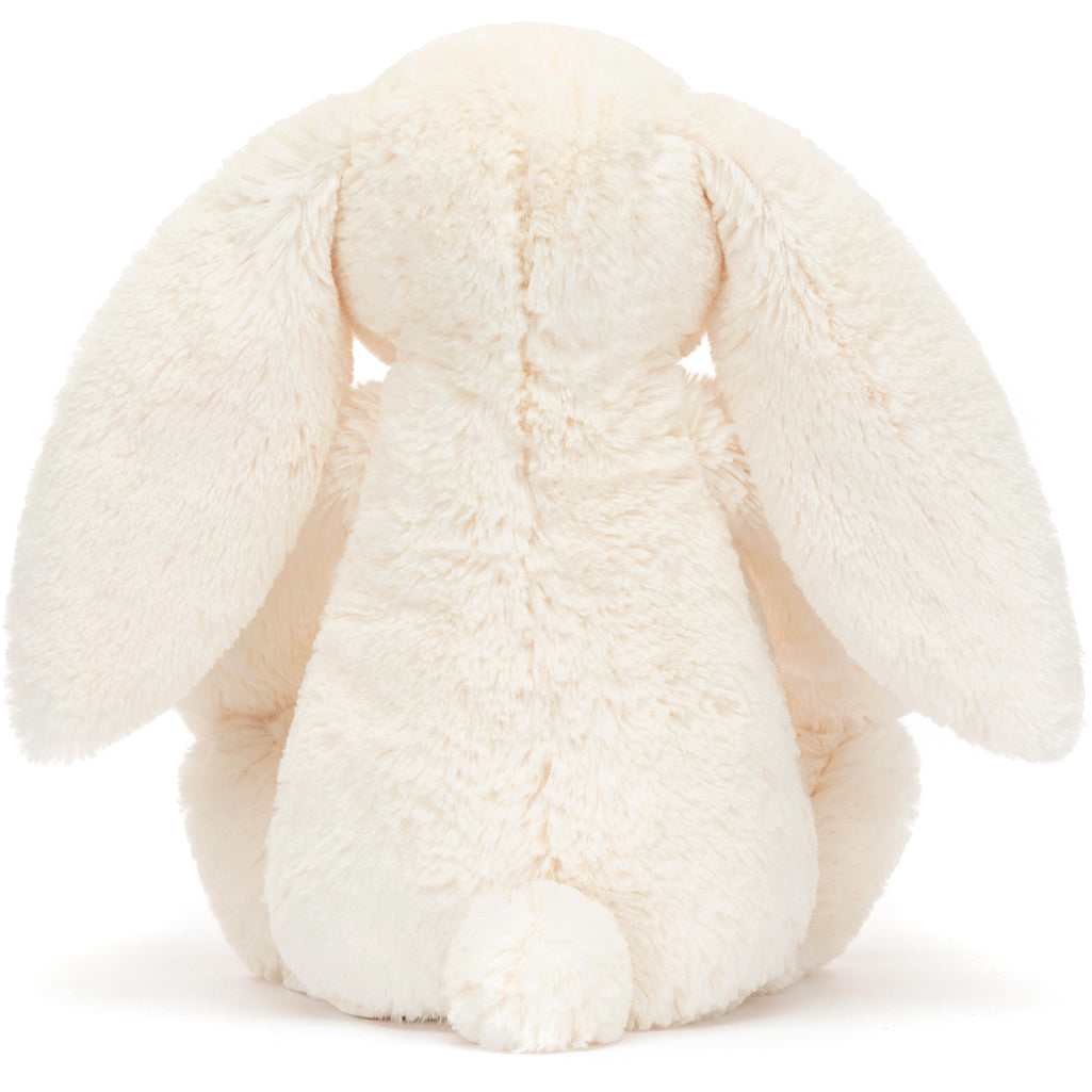 blossom cream white jellycat bunny stuffed animal with red floral ears 
