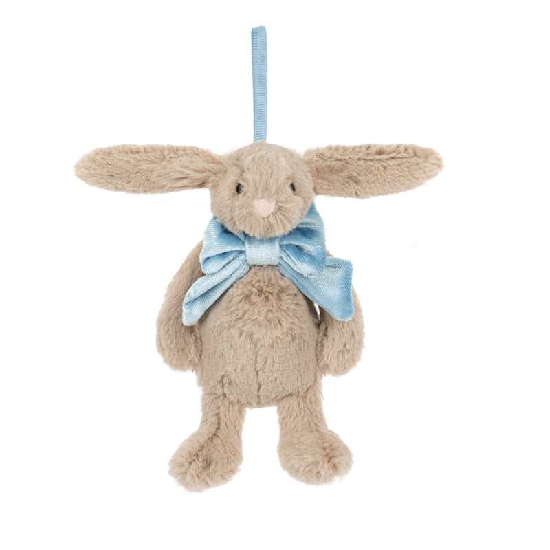 jellycat beige bashful bunny christmas ornament 
