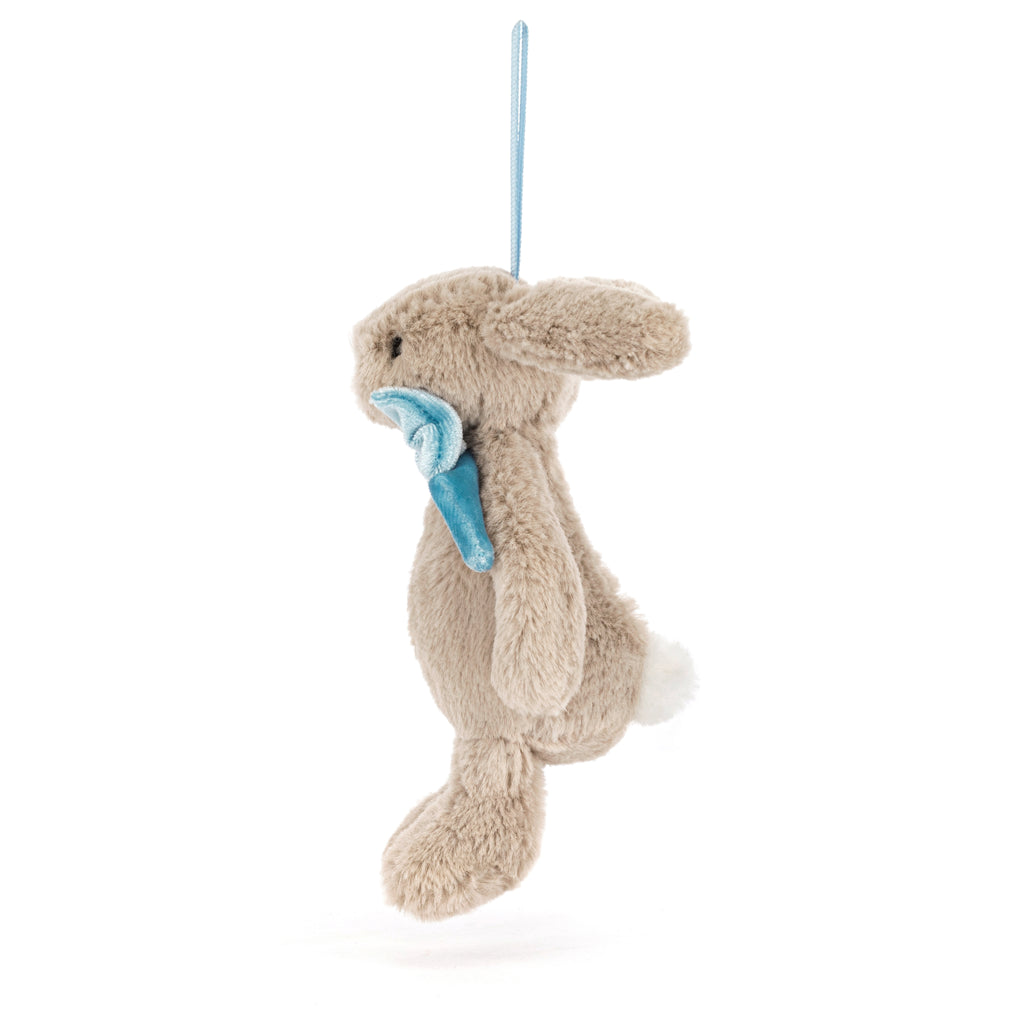 bashful bunny blue bow best jellycat christmas tree decoration 