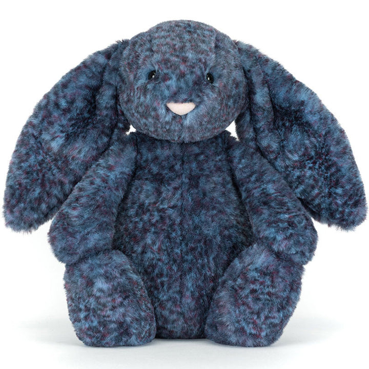 Fluffy and cuddly, the Jellycat Bashful Hopscone Luxe Bunny plushie is perfect for snuggles.
