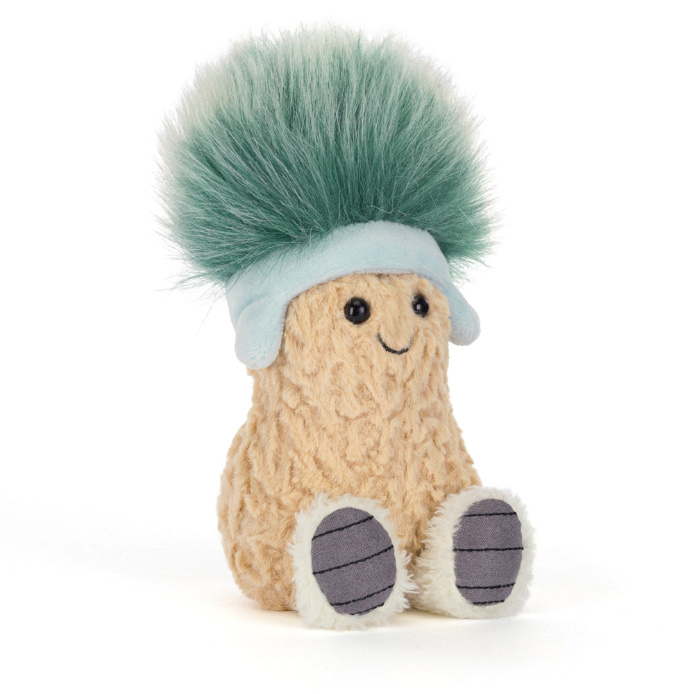 apres ski amuseables jellycat peanut on white background 