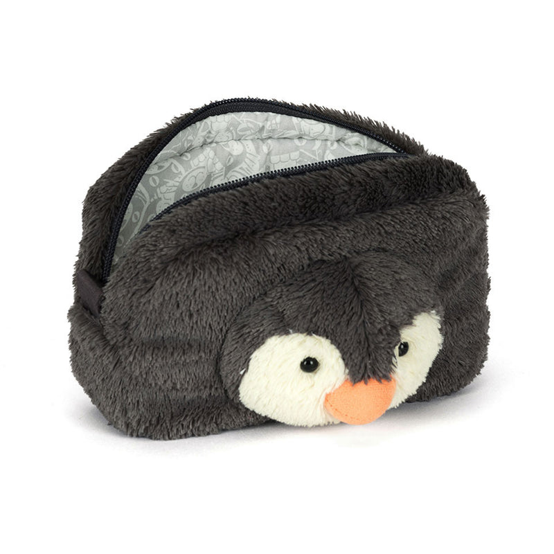 Fluffy and fun, the Jellycat Peanut Penguin Pouch is loved by plushies collectors.