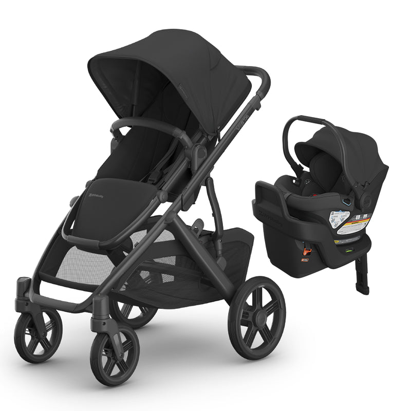 UPPAbaby stroller Vista V3 with Aria baby Carseat in jake black