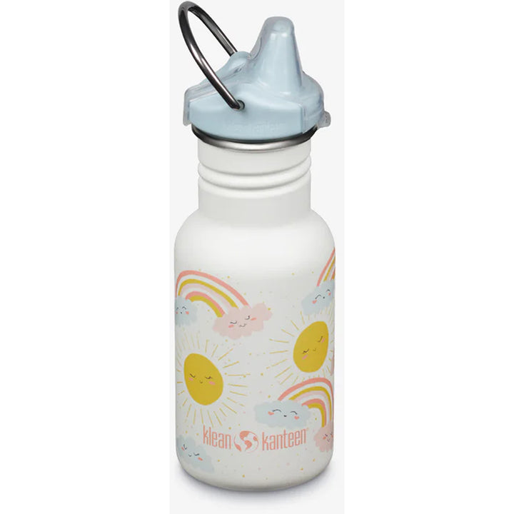The Rainbows White kids water bottle is temperature controlled, non toxic, and made from stainless steel — perfect for summer adventures.