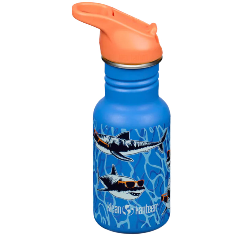 Sharks in Shades is the ultimate stainless steel kids water bottle with a flip seal cap — insulated, fun, and perfect for summer hydration.