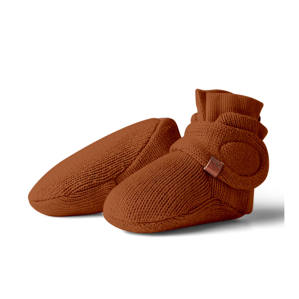 Goumikids Clay Knit baby booties