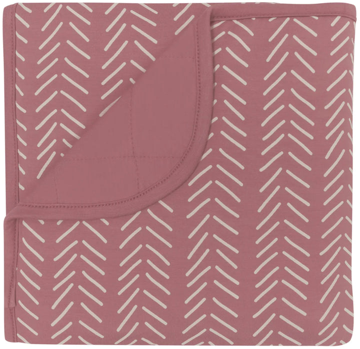Add a touch of blush with the Dusty Rose Herringbone Kyte Baby Blanket, ideal for sweet baby girl blankets.