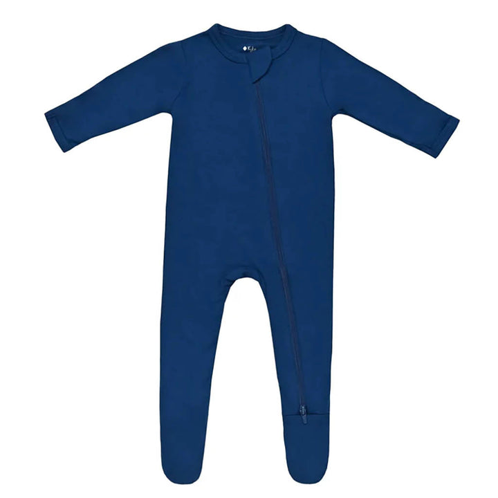 Enjoy breathable nights with Tahoe Kyte Baby Footie Pajamas made from soft bamboo fabric.