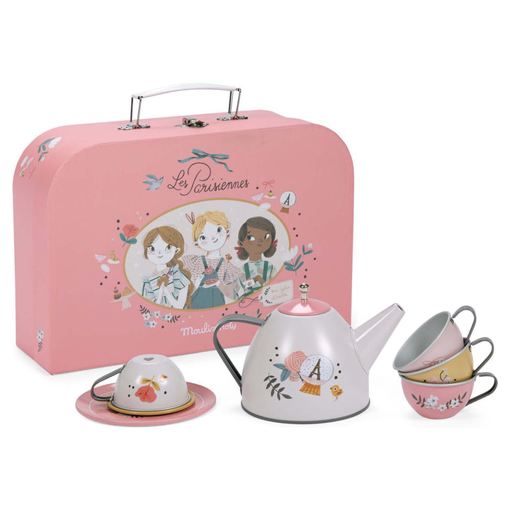 Moulin Roty Les Parisiennes Tea set with suitcase 