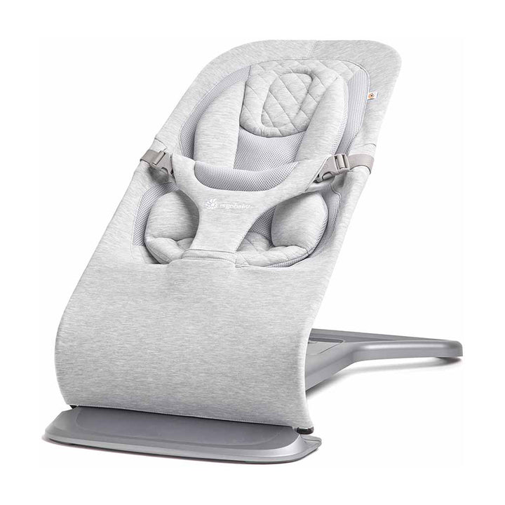 best baby bouncer, light grey ergo baby bouncer