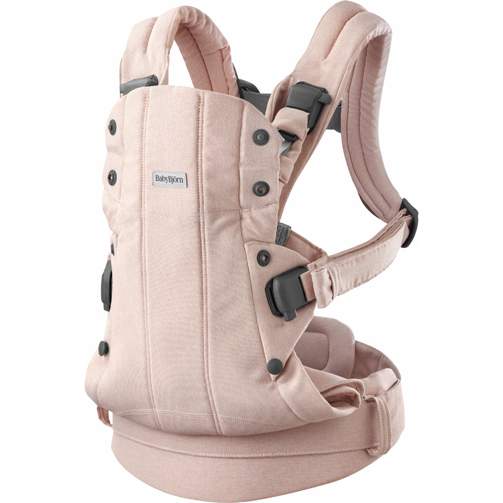 babybjorn safe baby carrier light pink melange