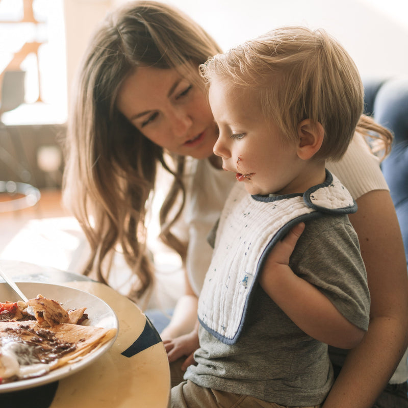 Cotton Muslin Bib Pack by Little Unicorn - Planetary 2, convenient bib for baby girl