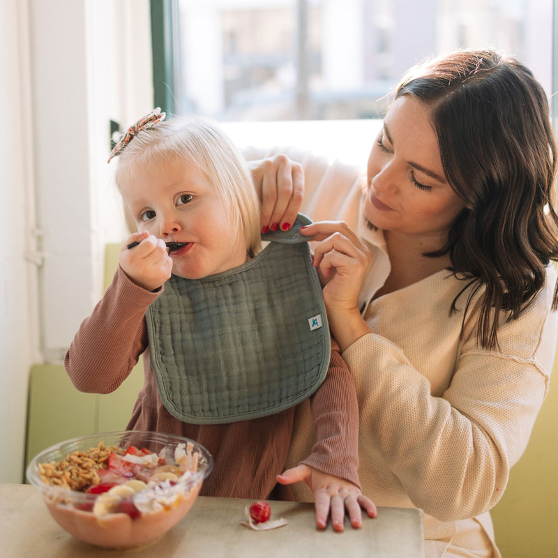 Cotton Muslin Classic Bib 3 Pack - Farmyard by Little Unicorn, must-have bib for baby