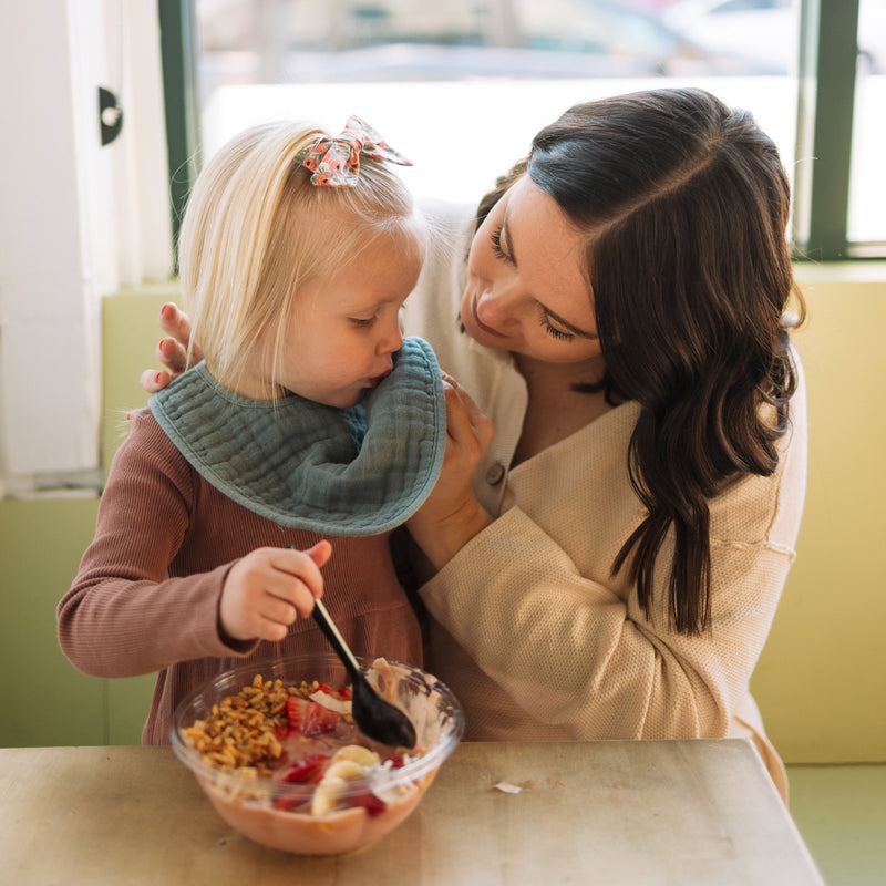 Little Unicorn Cotton Muslin Classic Bib 3 Pack - Georgia Peach, top-quality bibs for baby boys