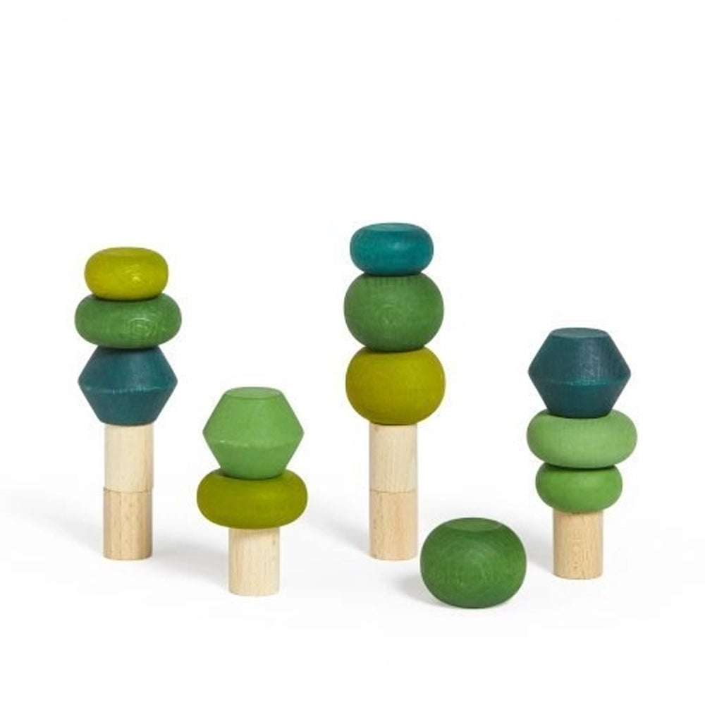 Lubulona Summer Trees wooden toys for nature-inspired play.