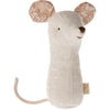 maileg lullaby friends mouse natural rattle