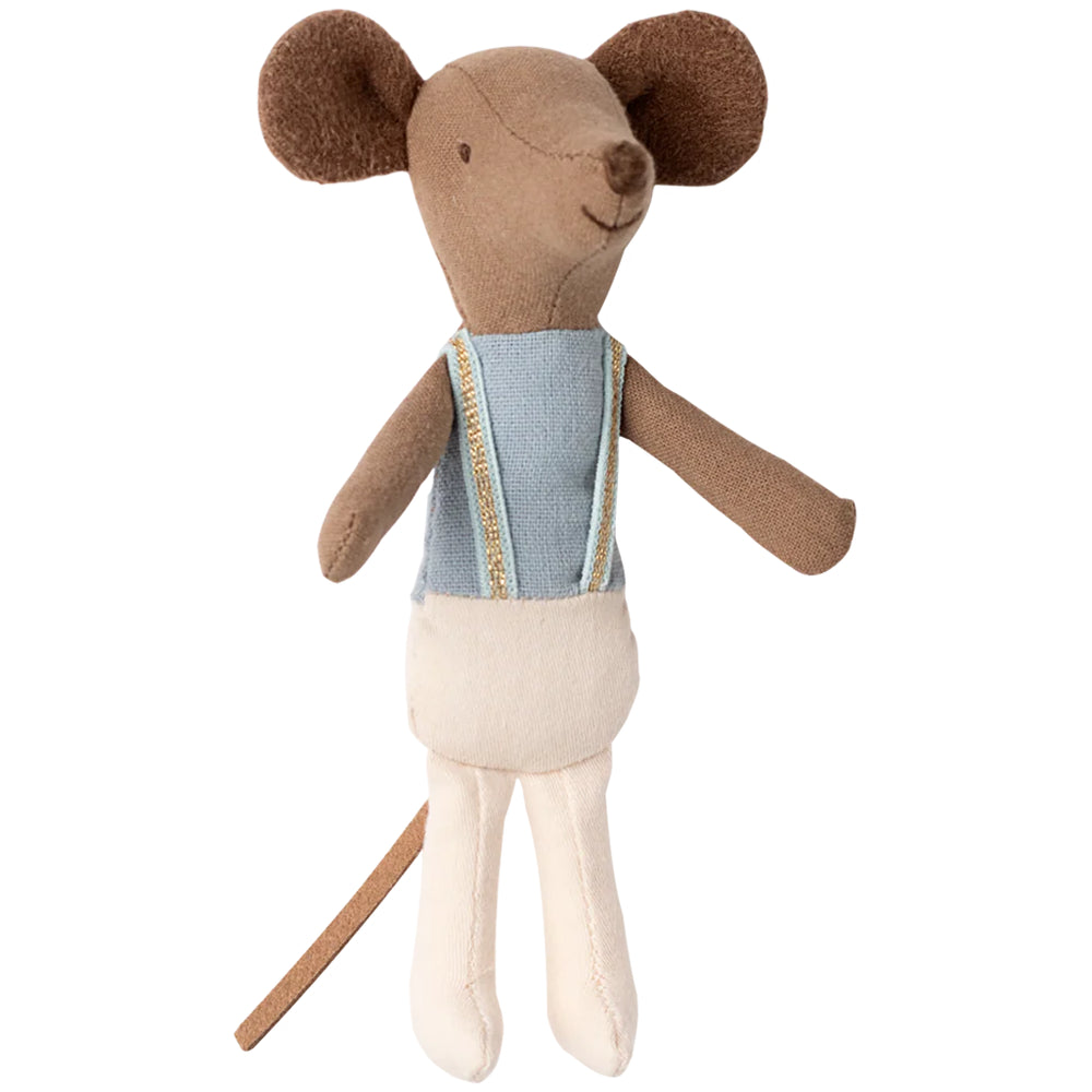 A whimsical moment captured with the Maileg Ballet Dancer Mouse beside a tiny Maileg mouse.