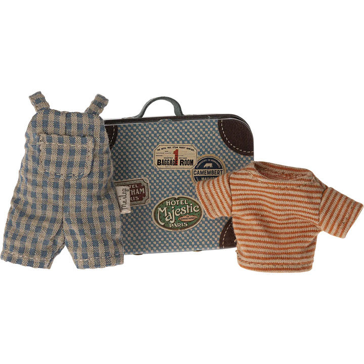 maileg big brother clothes in suitcase