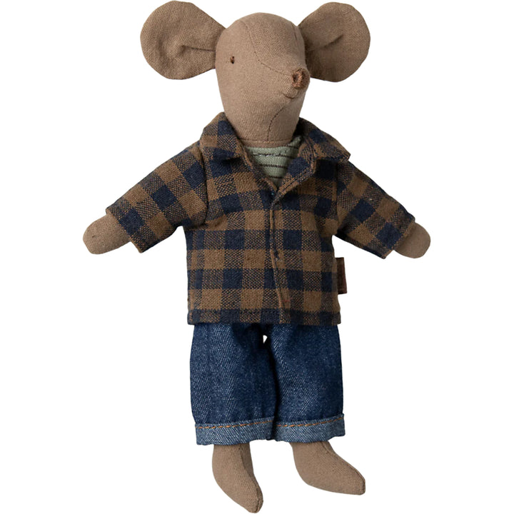 maileg dad mouse in light brown 