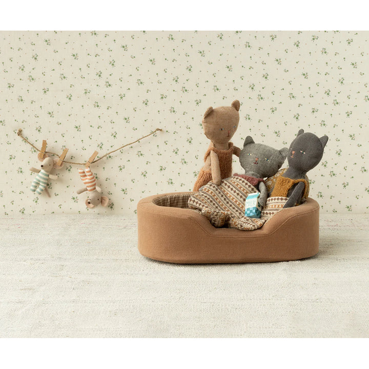 maileg mouse chatons cats in knit overalls toddler doll