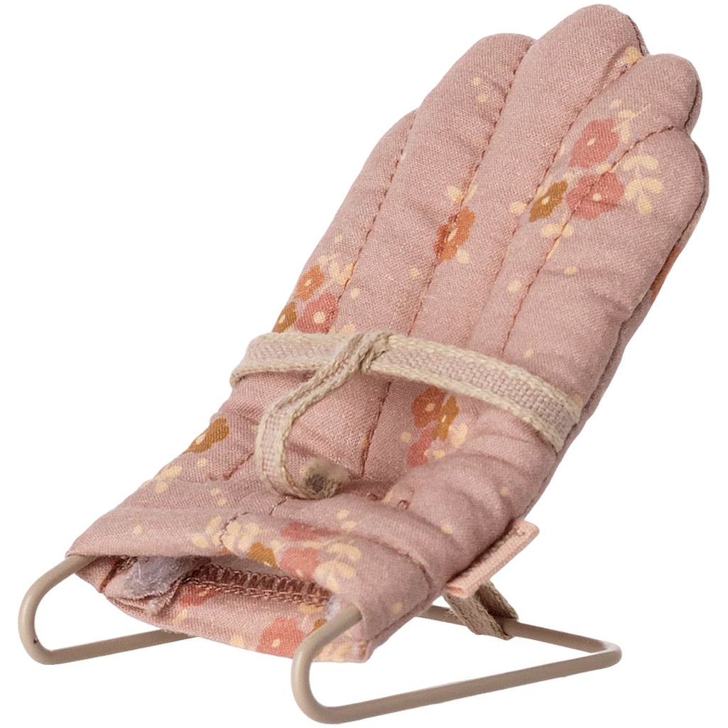 maileg floral pink my babysitter chair for baby mice 
