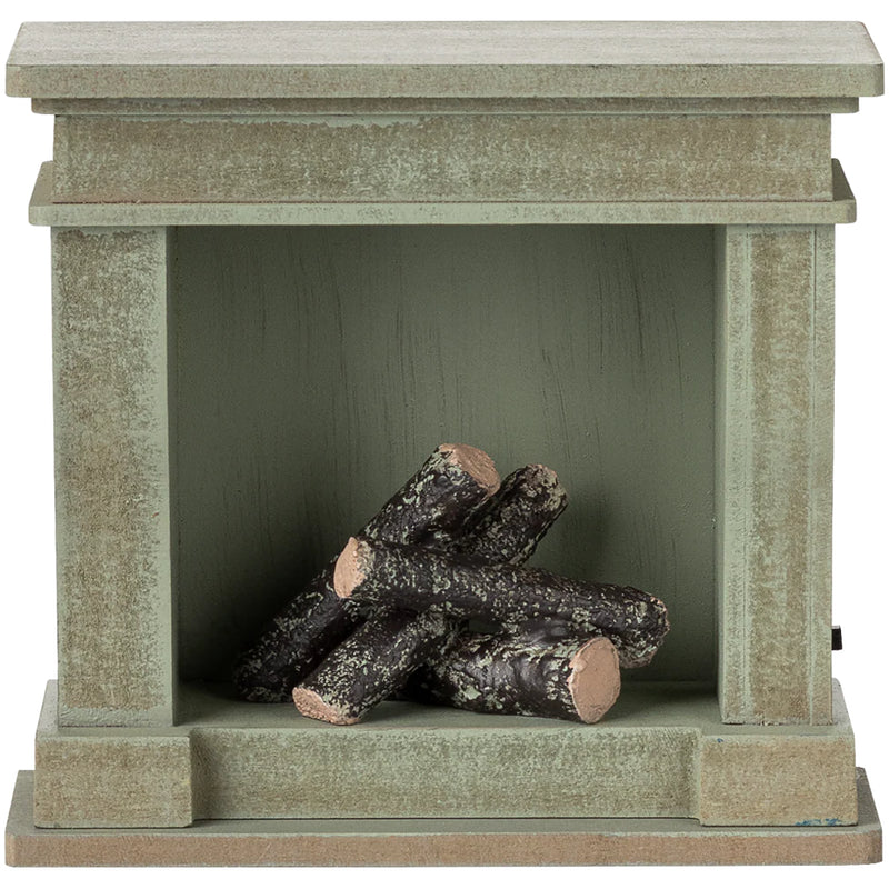 Maileg Miniature Fireplace adds a cozy touch to any Maileg mouse scene.