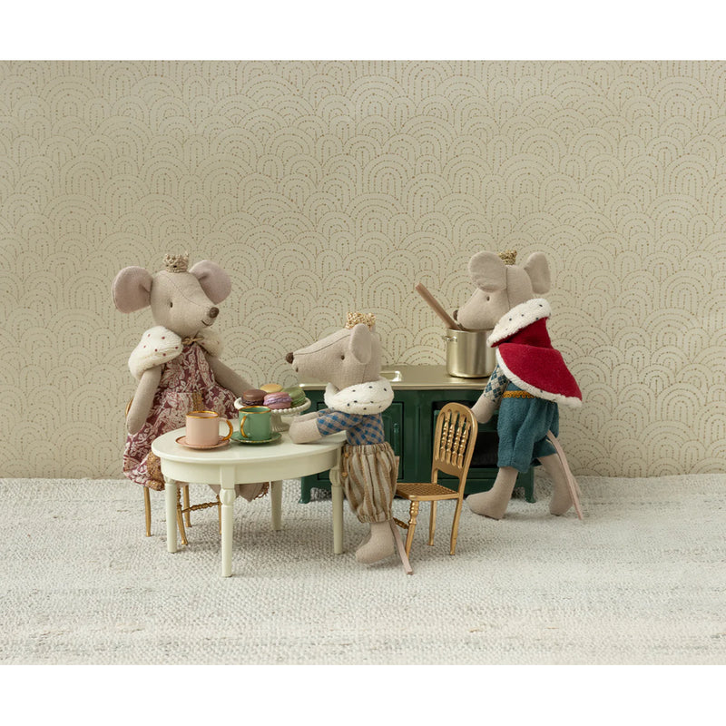 The Maileg Mouse Vintage Dining Table adds charm to any Maileg mice miniature home.