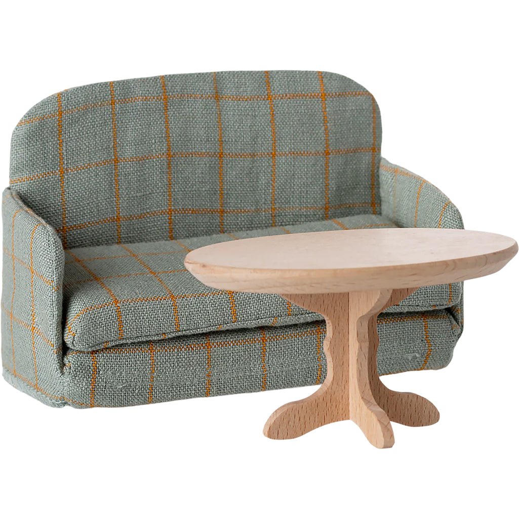The Maileg Mouse Sofa Bed offers soft charm, ideal for detailed dollhouse miniature accessories.